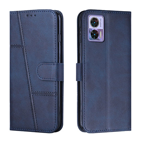 Coque Portefeuille Livre Cuir Etui Clapet Y01X pour Motorola Moto Edge 30 Neo 5G Bleu