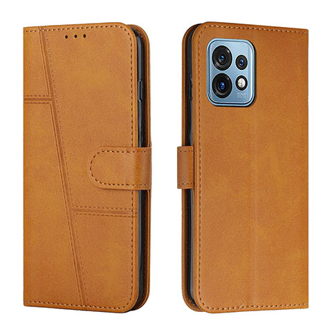 Coque Portefeuille Livre Cuir Etui Clapet Y01X pour Motorola Moto Edge 40 Pro 5G Brun Clair