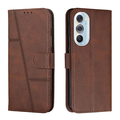 Coque Portefeuille Livre Cuir Etui Clapet Y01X pour Motorola Moto Edge Plus (2022) 5G Marron