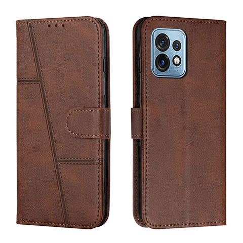 Coque Portefeuille Livre Cuir Etui Clapet Y01X pour Motorola Moto Edge Plus (2023) 5G Marron