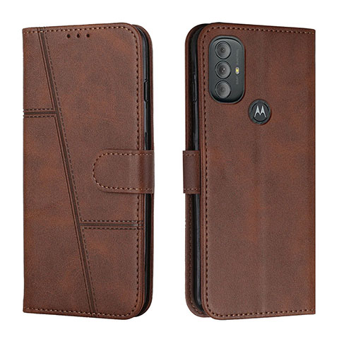 Coque Portefeuille Livre Cuir Etui Clapet Y01X pour Motorola Moto G Play Gen 2 Marron