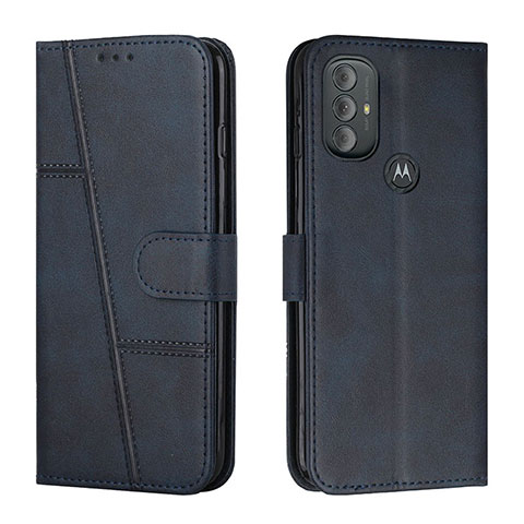 Coque Portefeuille Livre Cuir Etui Clapet Y01X pour Motorola Moto G Power (2022) Bleu