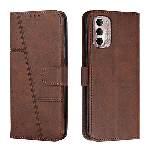 Coque Portefeuille Livre Cuir Etui Clapet Y01X pour Motorola Moto G Stylus (2022) 5G Marron