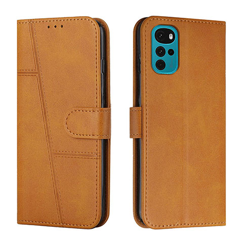 Coque Portefeuille Livre Cuir Etui Clapet Y01X pour Motorola Moto G22 Brun Clair