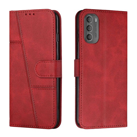 Coque Portefeuille Livre Cuir Etui Clapet Y01X pour Motorola Moto G41 Rouge