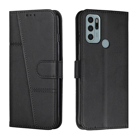 Coque Portefeuille Livre Cuir Etui Clapet Y01X pour Motorola Moto G60s Noir