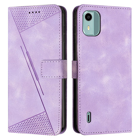 Coque Portefeuille Livre Cuir Etui Clapet Y01X pour Nokia C12 Plus Violet