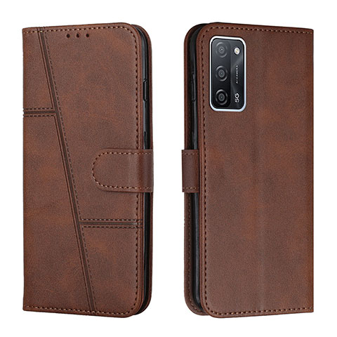 Coque Portefeuille Livre Cuir Etui Clapet Y01X pour Oppo A53s 5G Marron