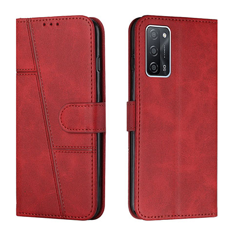 Coque Portefeuille Livre Cuir Etui Clapet Y01X pour Oppo A53s 5G Rouge