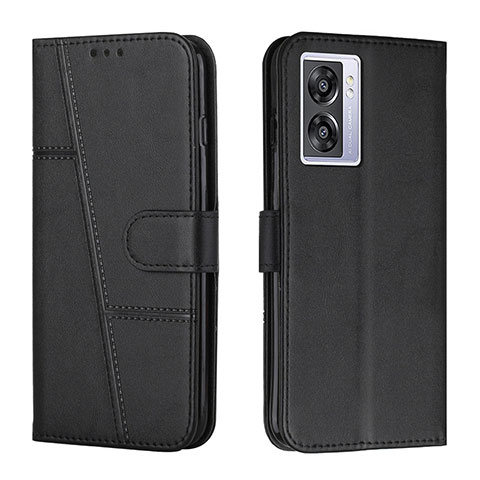 Coque Portefeuille Livre Cuir Etui Clapet Y01X pour Oppo A56S 5G Noir