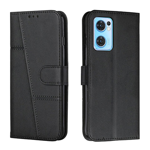 Coque Portefeuille Livre Cuir Etui Clapet Y01X pour Oppo Find X5 Lite 5G Noir