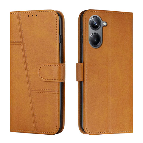 Coque Portefeuille Livre Cuir Etui Clapet Y01X pour Realme 10 Pro 5G Brun Clair