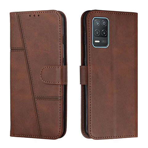 Coque Portefeuille Livre Cuir Etui Clapet Y01X pour Realme 8 5G Marron