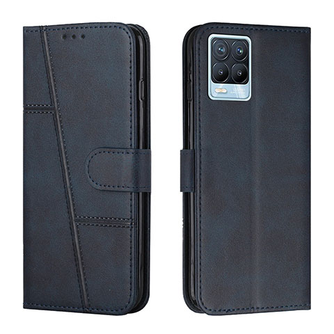 Coque Portefeuille Livre Cuir Etui Clapet Y01X pour Realme 8 Pro Bleu