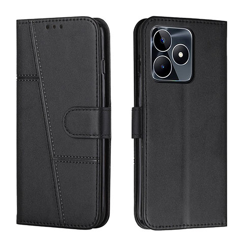 Coque Portefeuille Livre Cuir Etui Clapet Y01X pour Realme C51 Noir