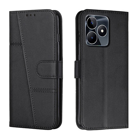 Coque Portefeuille Livre Cuir Etui Clapet Y01X pour Realme C53 India Noir