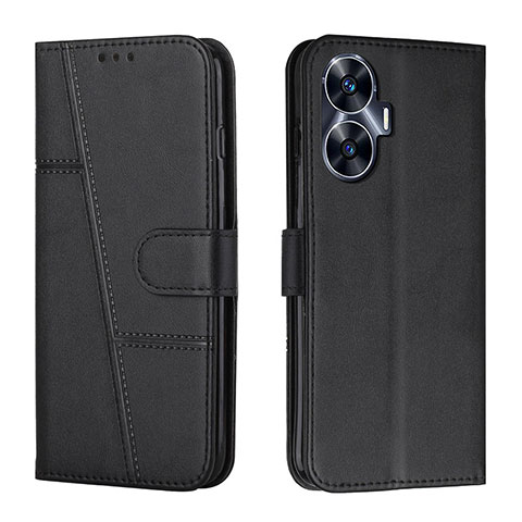 Coque Portefeuille Livre Cuir Etui Clapet Y01X pour Realme C55 Noir