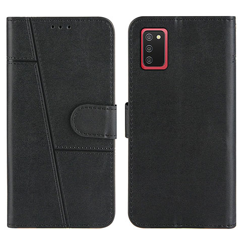 Coque Portefeuille Livre Cuir Etui Clapet Y01X pour Samsung Galaxy A03s Noir