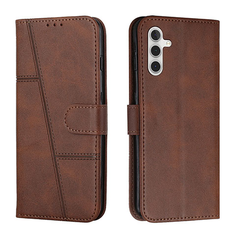 Coque Portefeuille Livre Cuir Etui Clapet Y01X pour Samsung Galaxy A04s Marron