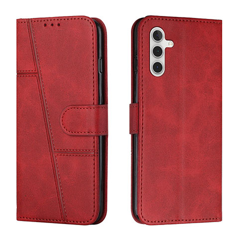 Coque Portefeuille Livre Cuir Etui Clapet Y01X pour Samsung Galaxy A04s Rouge