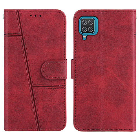 Coque Portefeuille Livre Cuir Etui Clapet Y01X pour Samsung Galaxy A12 5G Rouge