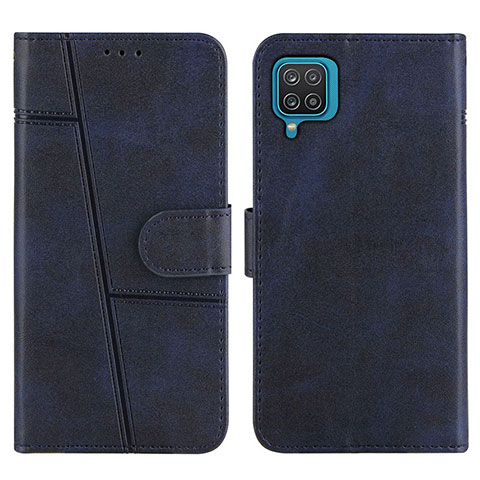 Coque Portefeuille Livre Cuir Etui Clapet Y01X pour Samsung Galaxy A12 Bleu