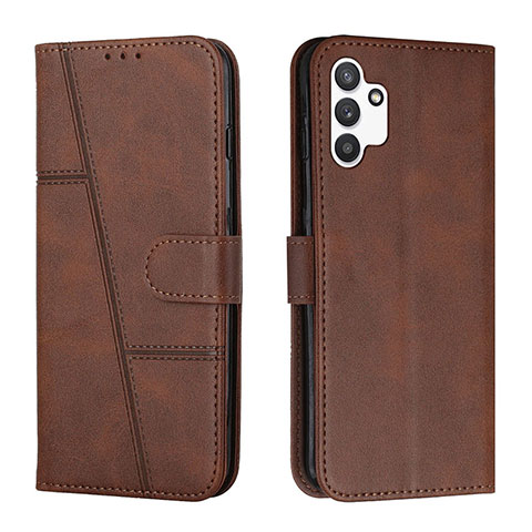 Coque Portefeuille Livre Cuir Etui Clapet Y01X pour Samsung Galaxy A13 4G Marron