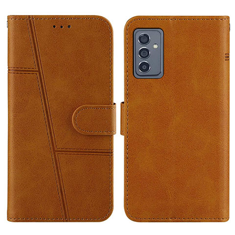 Coque Portefeuille Livre Cuir Etui Clapet Y01X pour Samsung Galaxy A15 4G Brun Clair