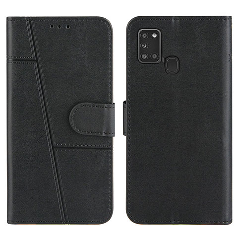 Coque Portefeuille Livre Cuir Etui Clapet Y01X pour Samsung Galaxy A21s Noir