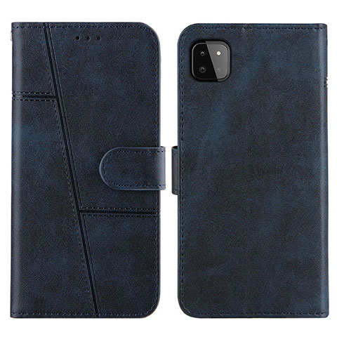 Coque Portefeuille Livre Cuir Etui Clapet Y01X pour Samsung Galaxy A22 5G Bleu