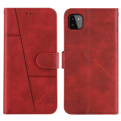 Coque Portefeuille Livre Cuir Etui Clapet Y01X pour Samsung Galaxy A22 5G Rouge