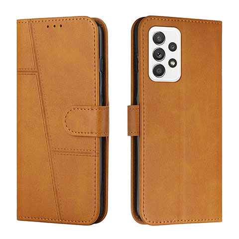 Coque Portefeuille Livre Cuir Etui Clapet Y01X pour Samsung Galaxy A23 4G Brun Clair