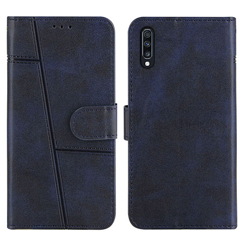 Coque Portefeuille Livre Cuir Etui Clapet Y01X pour Samsung Galaxy A30S Bleu