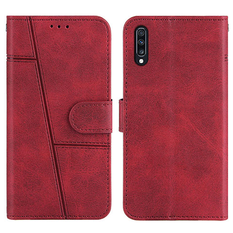 Coque Portefeuille Livre Cuir Etui Clapet Y01X pour Samsung Galaxy A30S Rouge