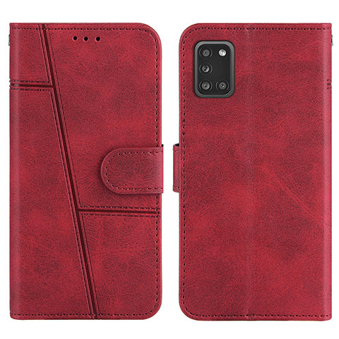 Coque Portefeuille Livre Cuir Etui Clapet Y01X pour Samsung Galaxy A31 Rouge