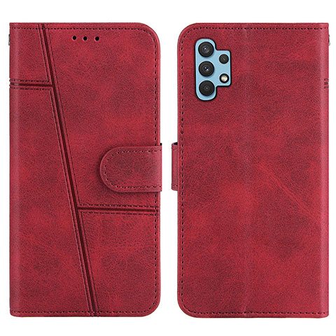 Coque Portefeuille Livre Cuir Etui Clapet Y01X pour Samsung Galaxy A32 5G Rouge