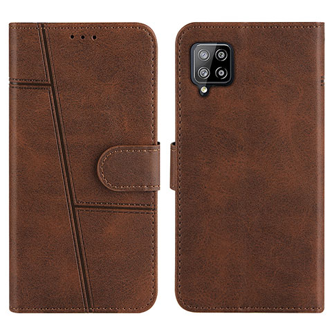 Coque Portefeuille Livre Cuir Etui Clapet Y01X pour Samsung Galaxy A42 5G Marron