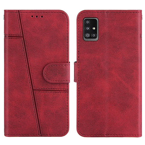 Coque Portefeuille Livre Cuir Etui Clapet Y01X pour Samsung Galaxy A51 4G Rouge