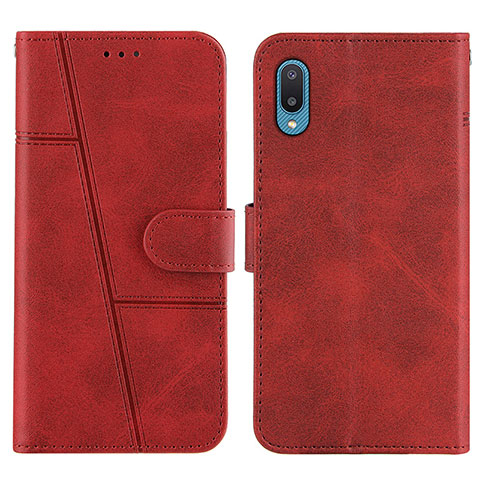 Coque Portefeuille Livre Cuir Etui Clapet Y01X pour Samsung Galaxy M02 Rouge