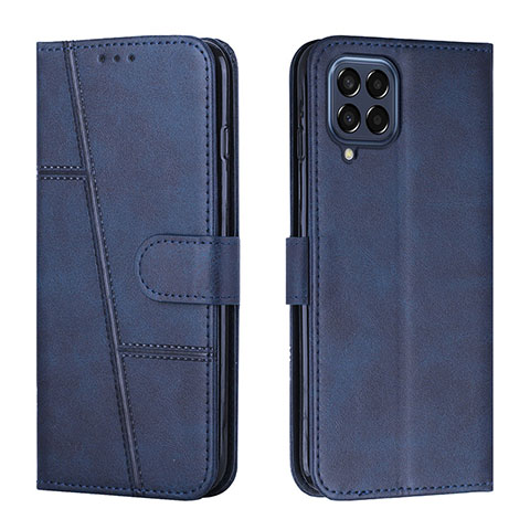 Coque Portefeuille Livre Cuir Etui Clapet Y01X pour Samsung Galaxy M33 5G Bleu