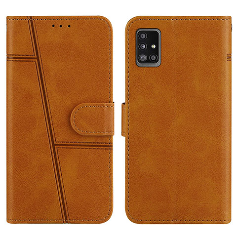 Coque Portefeuille Livre Cuir Etui Clapet Y01X pour Samsung Galaxy M40S Brun Clair