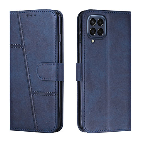 Coque Portefeuille Livre Cuir Etui Clapet Y01X pour Samsung Galaxy M53 5G Bleu