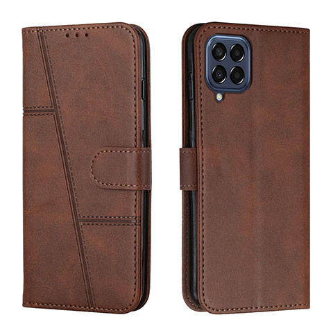 Coque Portefeuille Livre Cuir Etui Clapet Y01X pour Samsung Galaxy M53 5G Marron