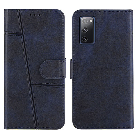 Coque Portefeuille Livre Cuir Etui Clapet Y01X pour Samsung Galaxy S20 FE (2022) 5G Bleu