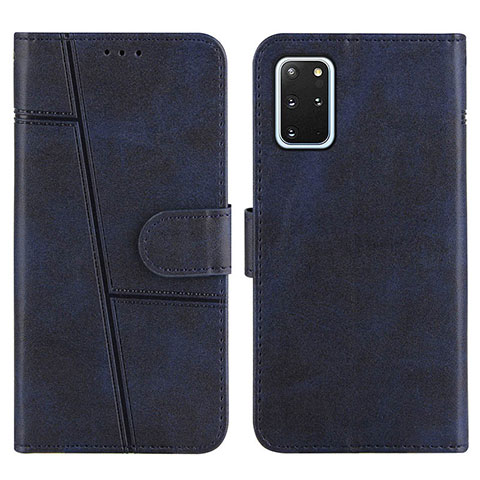 Coque Portefeuille Livre Cuir Etui Clapet Y01X pour Samsung Galaxy S20 Plus 5G Bleu