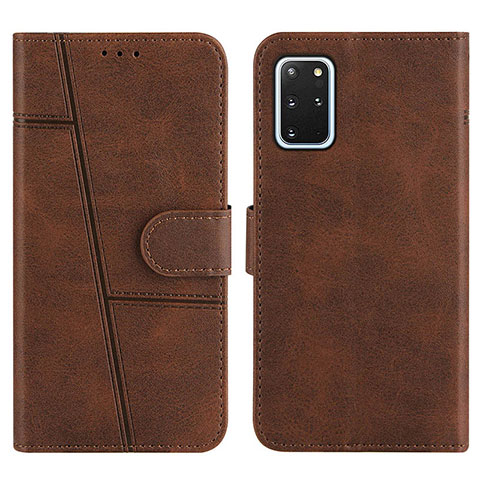 Coque Portefeuille Livre Cuir Etui Clapet Y01X pour Samsung Galaxy S20 Plus 5G Marron