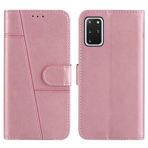 Coque Portefeuille Livre Cuir Etui Clapet Y01X pour Samsung Galaxy S20 Plus Or Rose