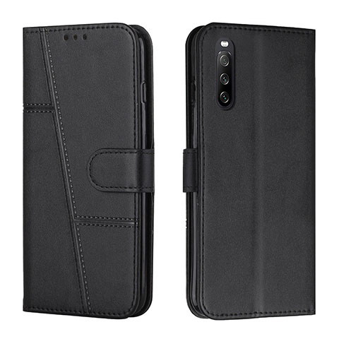 Coque Portefeuille Livre Cuir Etui Clapet Y01X pour Sony Xperia 10 IV SO-52C Noir