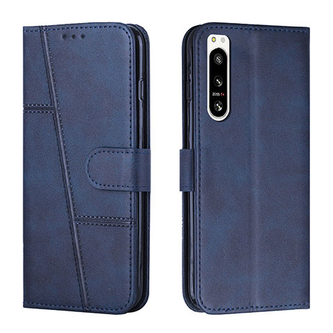 Coque Portefeuille Livre Cuir Etui Clapet Y01X pour Sony Xperia 5 IV Bleu