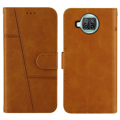 Coque Portefeuille Livre Cuir Etui Clapet Y01X pour Xiaomi Mi 10i 5G Brun Clair